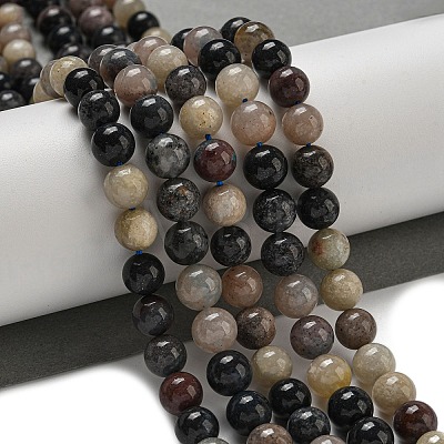 Natural Scorzalite Beads Strands G-B099-C04-06-1