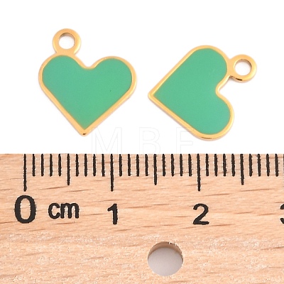 304 Stainless Steel Enamel Charms STAS-L022-483G-05-1