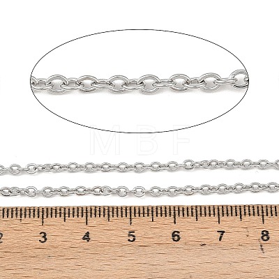 Tarnish Resistant 304 Stainless Steel Cable Chains CHS-R008-10-1