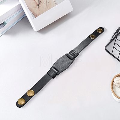 Punk Style Leather Cord Bracelets BJEW-WH20008-20C-1