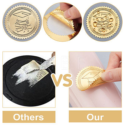Self Adhesive Gold Foil Embossed Stickers DIY-WH0211-164-1