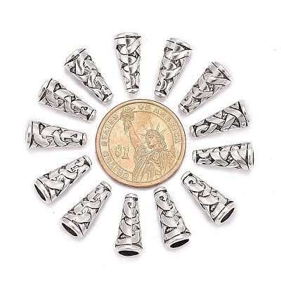 Tibetan Style Alloy Bead Cone LS-TIBEB-00821-AS-R-1