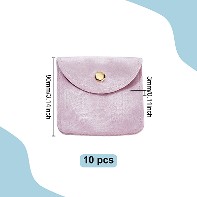 Velvet Jewelry Pouches LS-TP-WH0012-05A-1