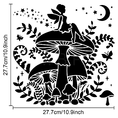 PET Hollow Out Drawing Painting Stencils DIY-WH0402-048-1