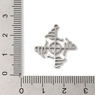 Non-Tarnish Viking 304 Stainless Steel Pendants STAS-U010-08P-1