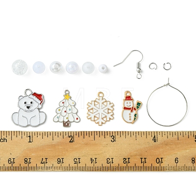 Acrylic Bead DIY Earring Making Kits DIY-FS0006-67D-1