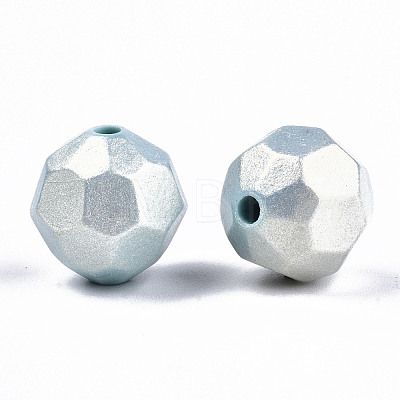 Spray Painted Acrylic Beads MACR-T037-05C-1