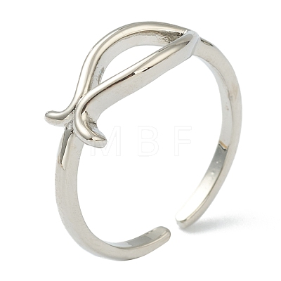 Brass Cuff Rings RJEW-L100-002-1