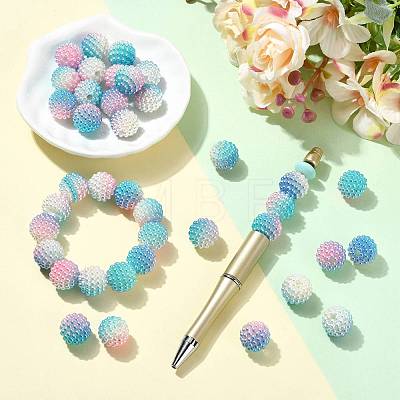 40Pcs Imitation Pearl Acrylic Beads OACR-FS0002-89A-07-1