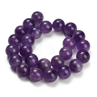 Natural Amethyst Beads Strands G-S033-A01-16mm-1