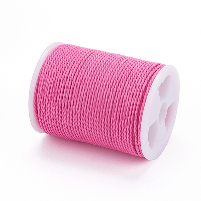 Round Waxed Polyester Cord YC-G006-01-1.0mm-1