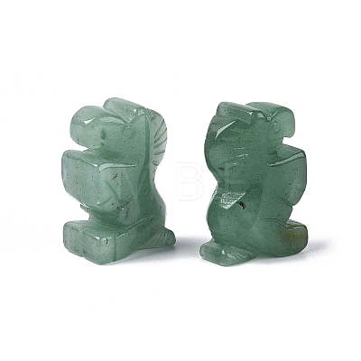 Natural Green Aventurine Horse Figurine DJEW-N005-01F-1