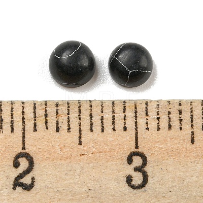 Synthetic Black Turquoise Cabochons G-H309-03-07-1