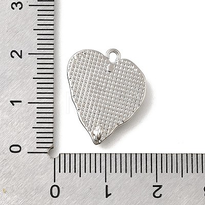 Brass Pave Natural White Shell Pendants KK-U061-13P-1