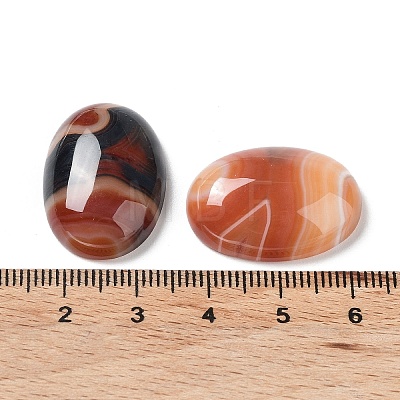 Natural Striped Agate/Banded Agate Cabochons G-H296--01D-03-1