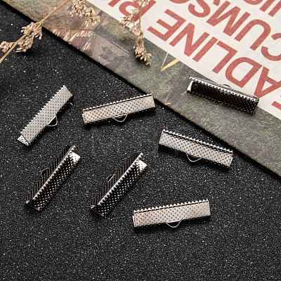 Iron Ribbon Crimp Ends E182Y-B-1