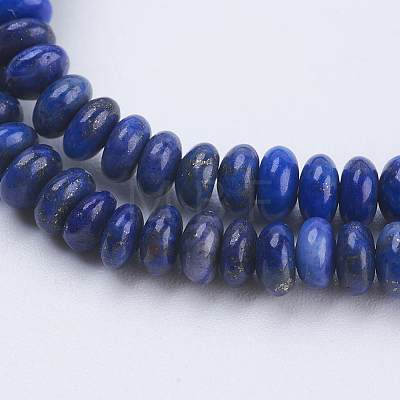 Natural Lapis Lazuli Beads Strands G-P354-10-4x2mm-1