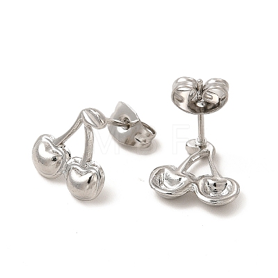 304 Stainless Steel Stud Earrings for Women X-EJEW-I281-40P-1