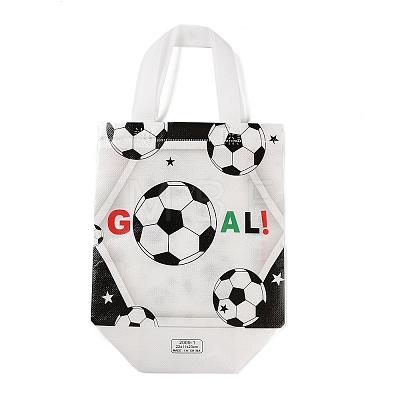 Football Printed Non-Woven Waterproof Tote Bags ABAG-P012-B01-1