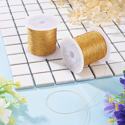 2 Rolls Round PET Metallic Thread MCOR-TADJ0001-01A-01-1