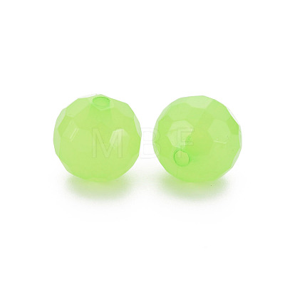Imitation Jelly Acrylic Beads MACR-S373-97C-E06-1