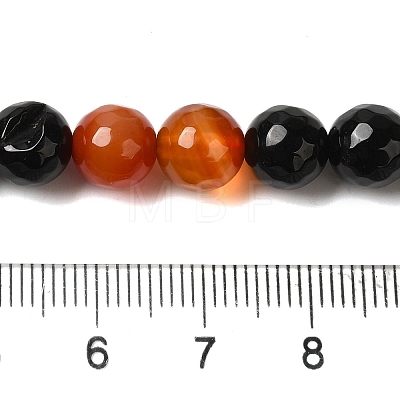 Dyed & Heated Natural Agate Beads Strands G-P539-D01-05-1