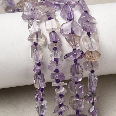 Natural Amethyst Beads Strands G-D365-E03-01-1