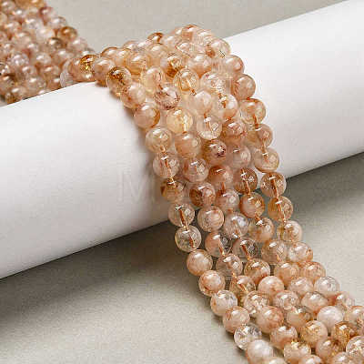 Heated Natural Citrine Beads Strands X-G-NH0010-04-1