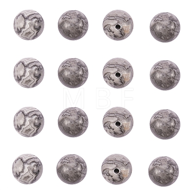 200Pcs Natural Map Stone/Polychrome Jasper/Picasso Stone/Picasso Jasper Beads G-CJ0001-61-1