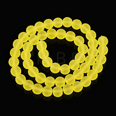 Transparent Glass Beads Strands GLAA-T032-T8mm-MD12-1