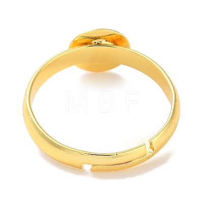 Rack Plating Adjustable Brass Ring Findings KK-F090-08G-02-1