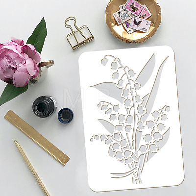 Plastic Drawing Painting Stencils Templates DIY-WH0396-668-1