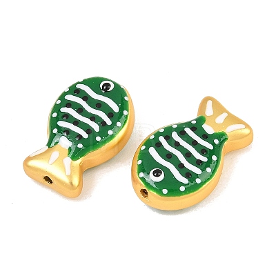 Baking Paint Opaque Glass Enamel Beads GL-CBA4370-01A-1