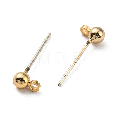 Brass Stud Earring Findings FIND-R144-13A-G14-1