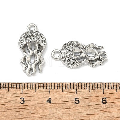 Alloy Crystal Rhinestone Pendants FIND-G108-04B-P-1