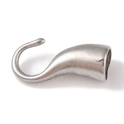 Non-Tarnish 304 Stainless Steel Hook Clasps STAS-C109-23P-02-1