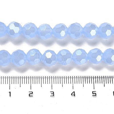 Electroplate Glass Beads Strands EGLA-A035-J8mm-A03-1