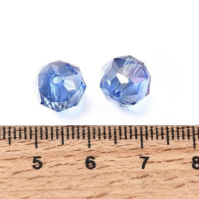 Electroplate Transparent Round Glass Beads GL-CBA6A73-AB06-1