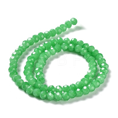 Baking Painted Imitation Jade Glass Bead Strands X-DGLA-A034-J6MM-A10-1