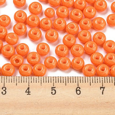 Imitation Jade Glass Seed Beads SEED-Z001-A-B09-1