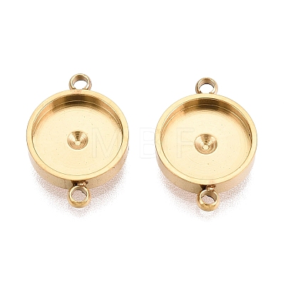 304 Stainless Steel Connector Cabochon Settings STAS-Q113-33B-G-1