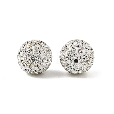 Polymer Clay Rhinestone Beads RB-H284-14MM-001-1