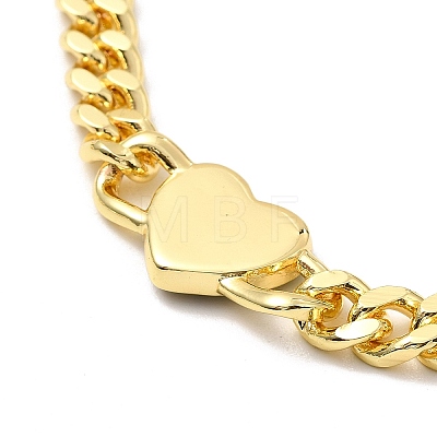 Brass Curb Chains Necklace NJEW-A005-02G-1