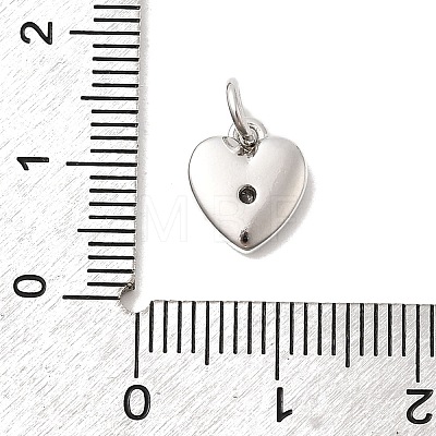 Brass Micro Pave Cubic Zirconia Charms KK-C139-25D-P-1