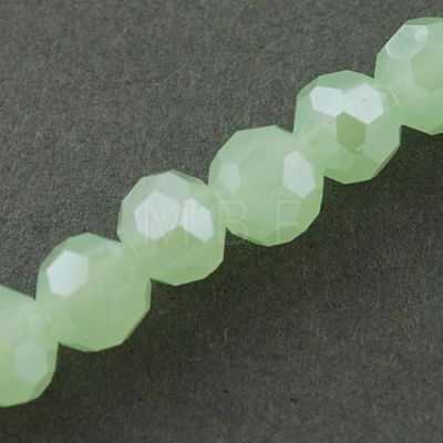 Electroplate Glass Beads Strands EGLA-R018-4mm-1-1