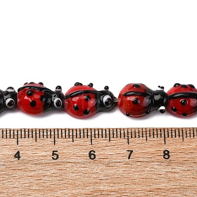 Handmade Lampwork Beads Strands LAMP-S069-02-1