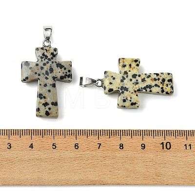 Natural Dalmatian Jasper Pendants GG-K002-11A-1