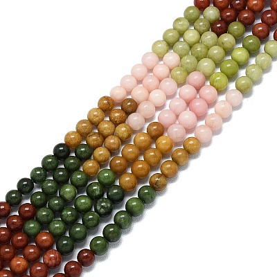 Natural Malaysia Jade Beads Strands G-B165-C07-6mm-1