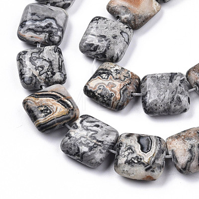 Natural Map Stone/Picasso Stone/Picasso Jasper Beads Strands G-N326-140H-1