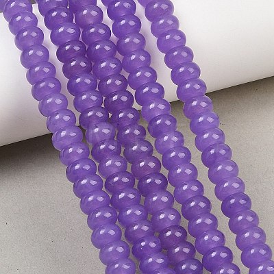 Natural Deyd White Jade Beads Strands GG-CBAD029-B04-5x8mm-1